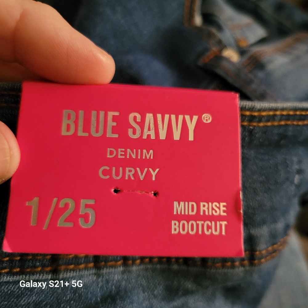 NWT Blue Savvy Bootcut Size 1/25 - Picture 6 of 7